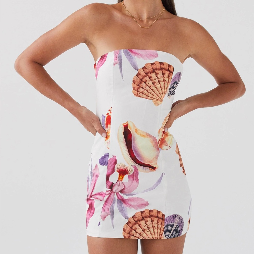 Peppermayo Seashell Strapless Dress